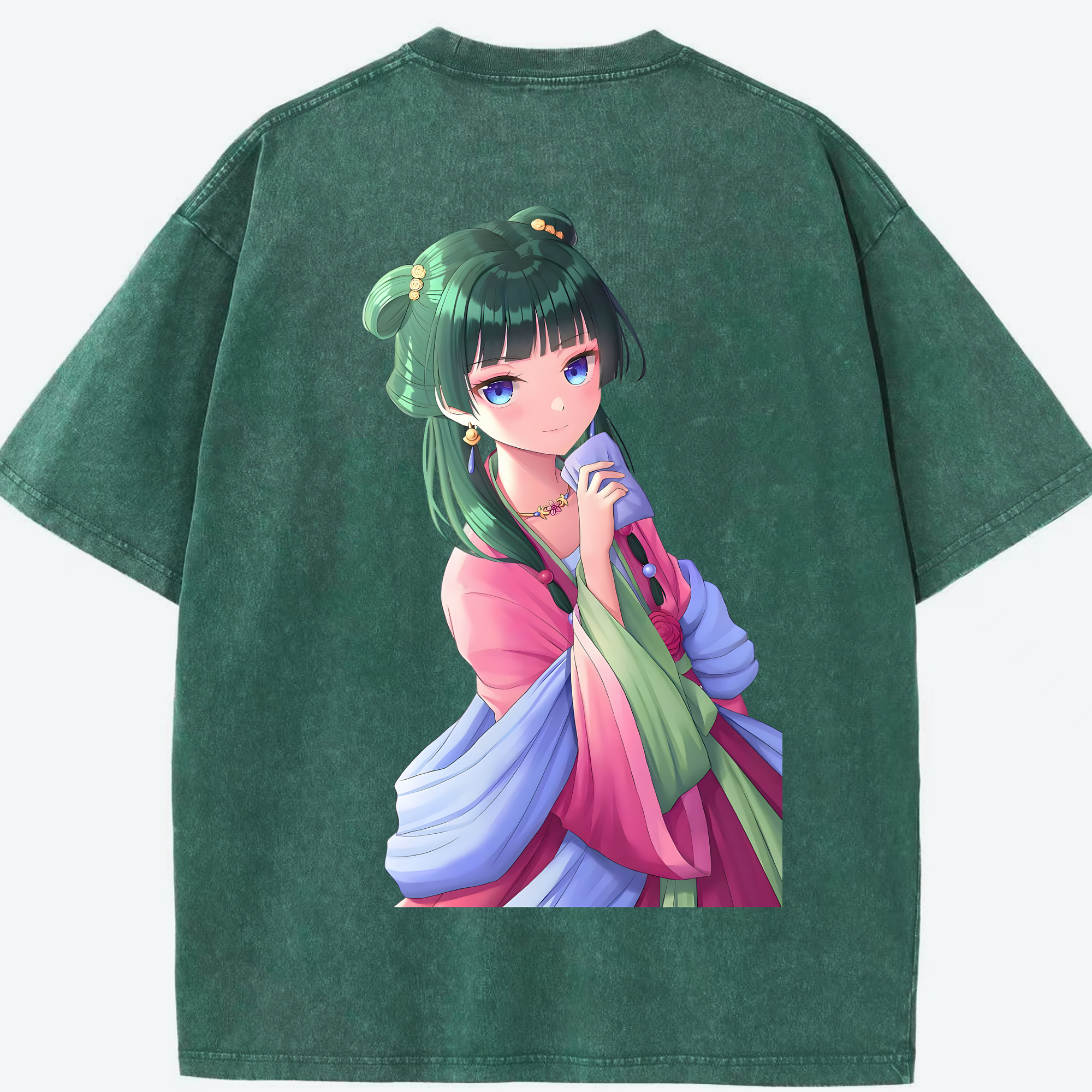 （画像用） 薬屋のひとりごと The Apothecary Diaries 綿100% ヴィンテージ風 半袖Tシャツ（背面プリント）
